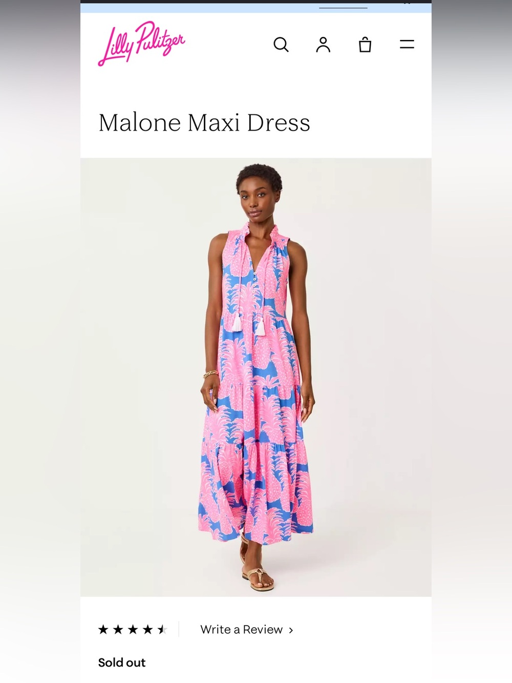 Lilly Pulitzer Malone Tropical Maxi Dress - Picture 8 of 9